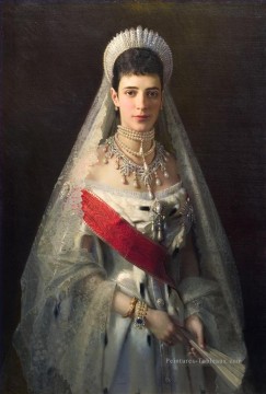  ivan tableau - Portrait de l’impératrice Maria Feodorovna démocratique Ivan Kramskoi